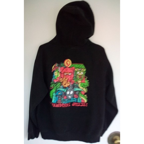 The Hundreds Other - KC Ortiz for The Hundreds X Grizzly Mens Medium Black Hoodie Awesome Shape.